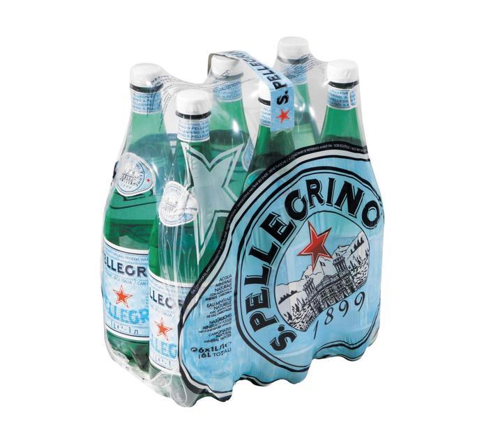 San Pellegrino Sparkling Mineral Water 6x1000ml