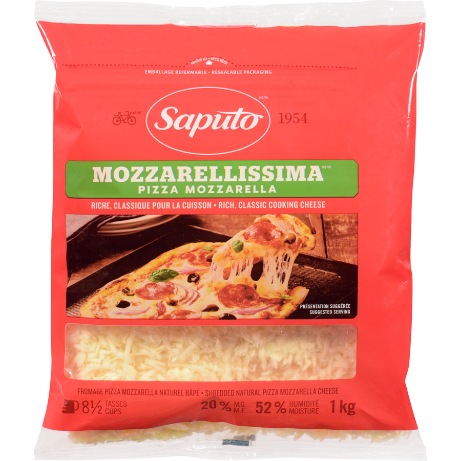 Saputo Mazzarellissima 20% M.F. Mozzarella for Pizza