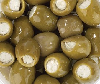 Green Olives Stuffed with Feta Cheese