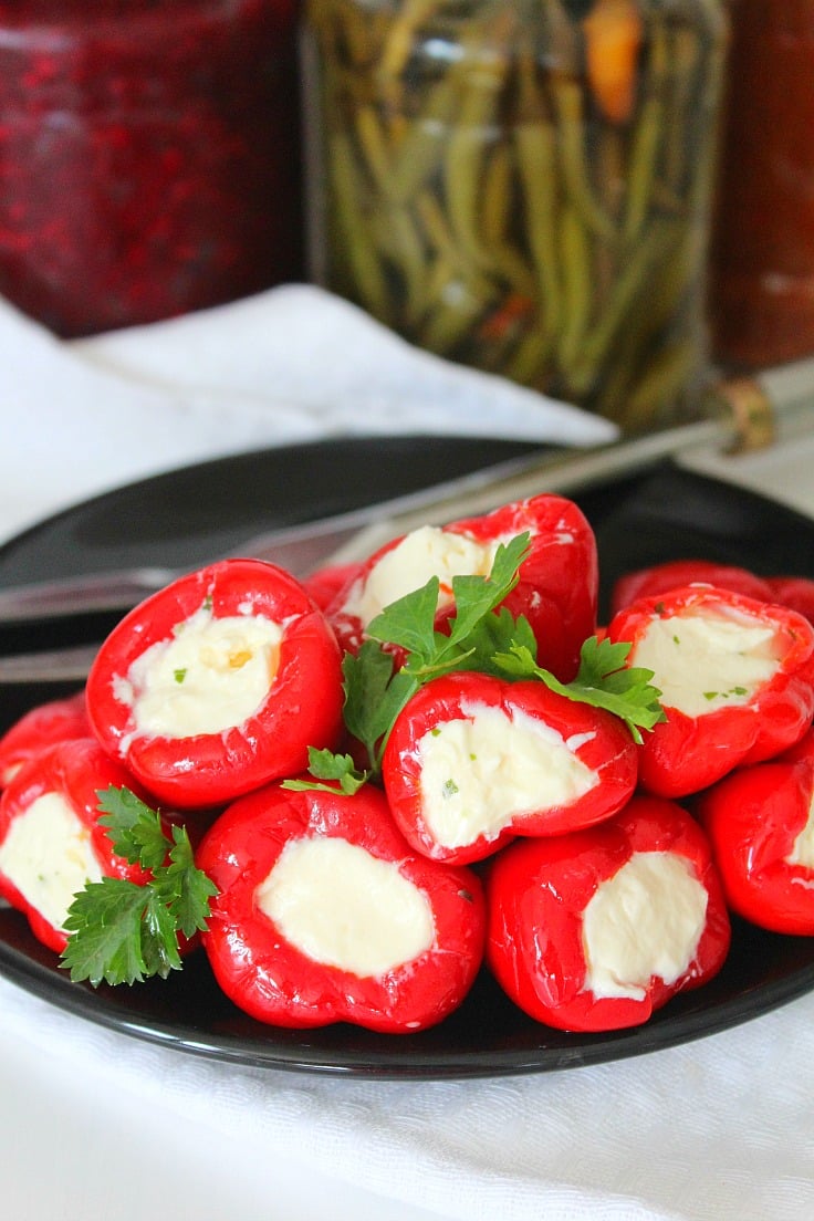 Feta & Anchovy Stuffed Peppers