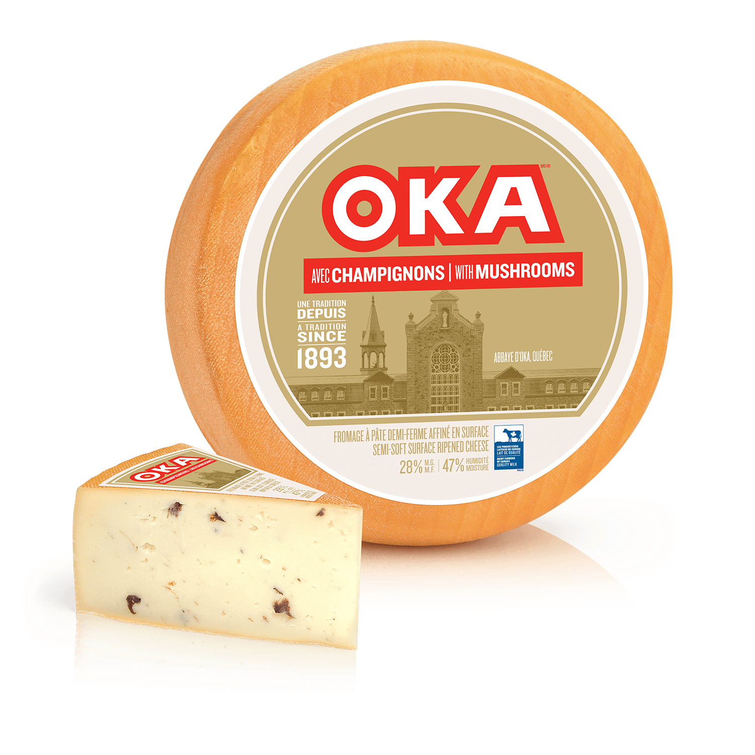 Oka Cheese with Mushrooms