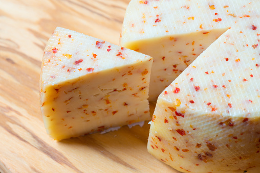 Caciotta Cheese with Red Pepper