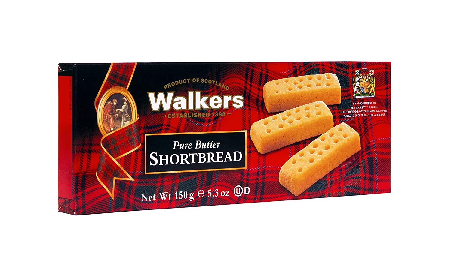 Walkers Pure Shortbread Fingers 150g