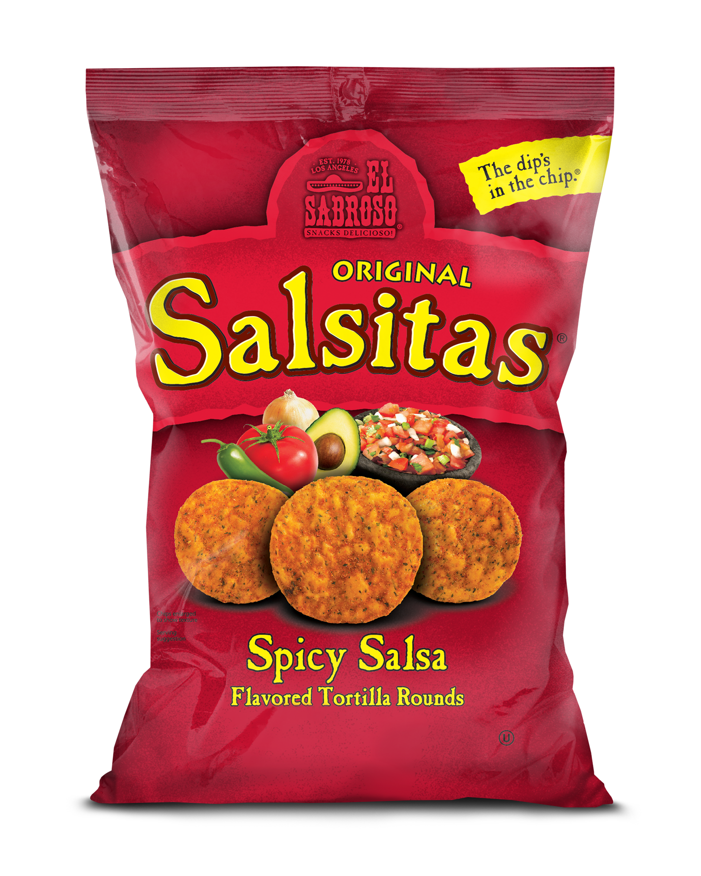 El Sabroso Original Salsitas Tortilla Rounds 340g
