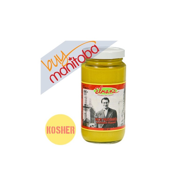 Elman's Hot Mustard 250ml