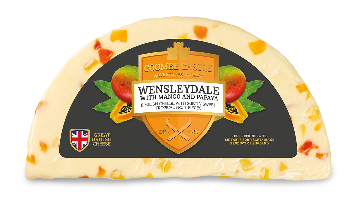 Wensleydale Cheese with Mango and Papaya