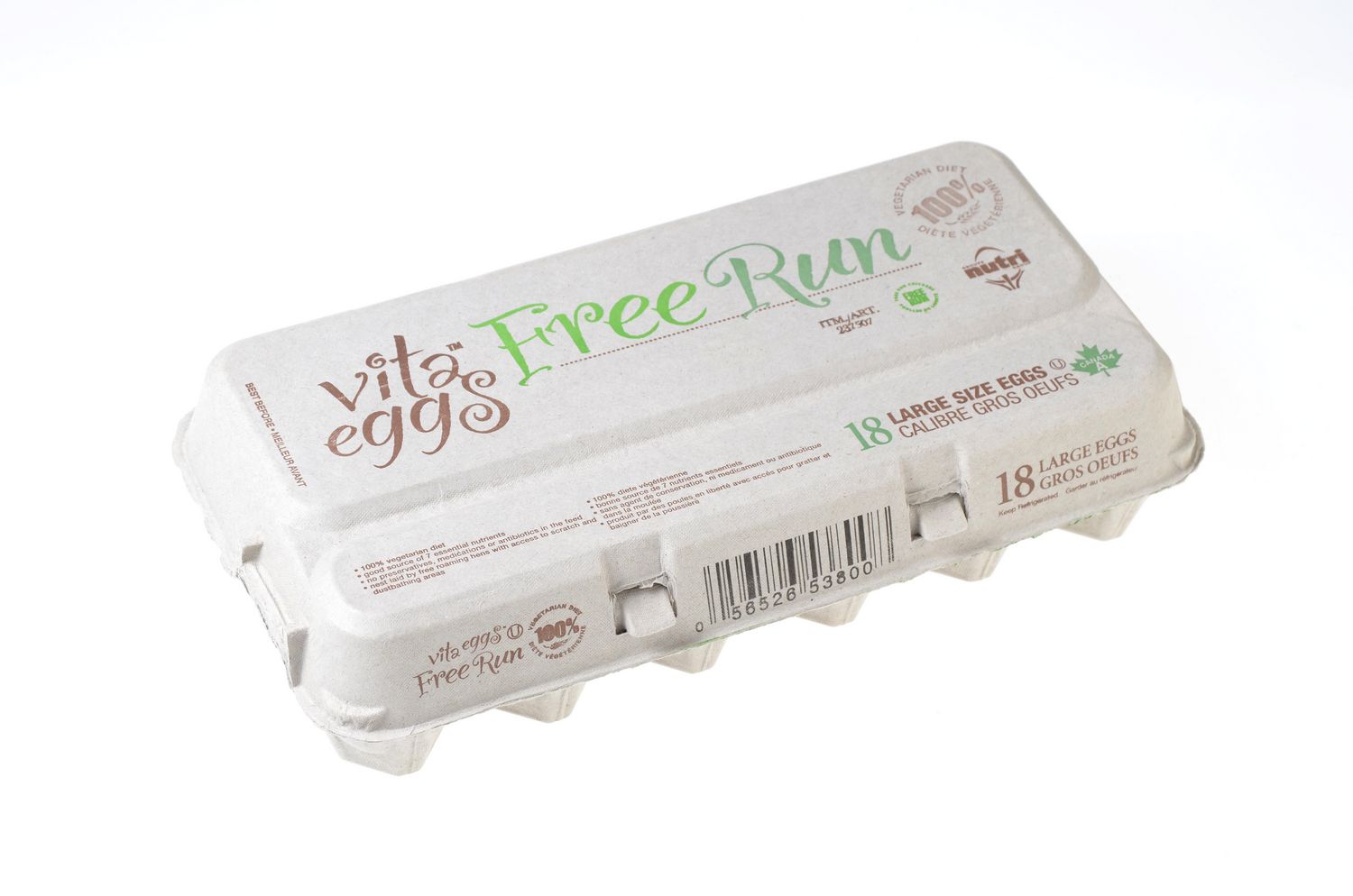Vita Eggs Free Run 18pk