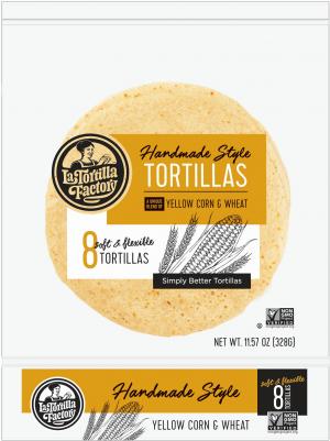 La Tortilla Factory 8 Yellow Corn Tortillas 328g
