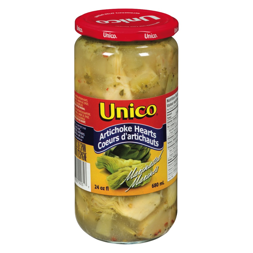 Unico Marinated Artichoke Hearts 680ml