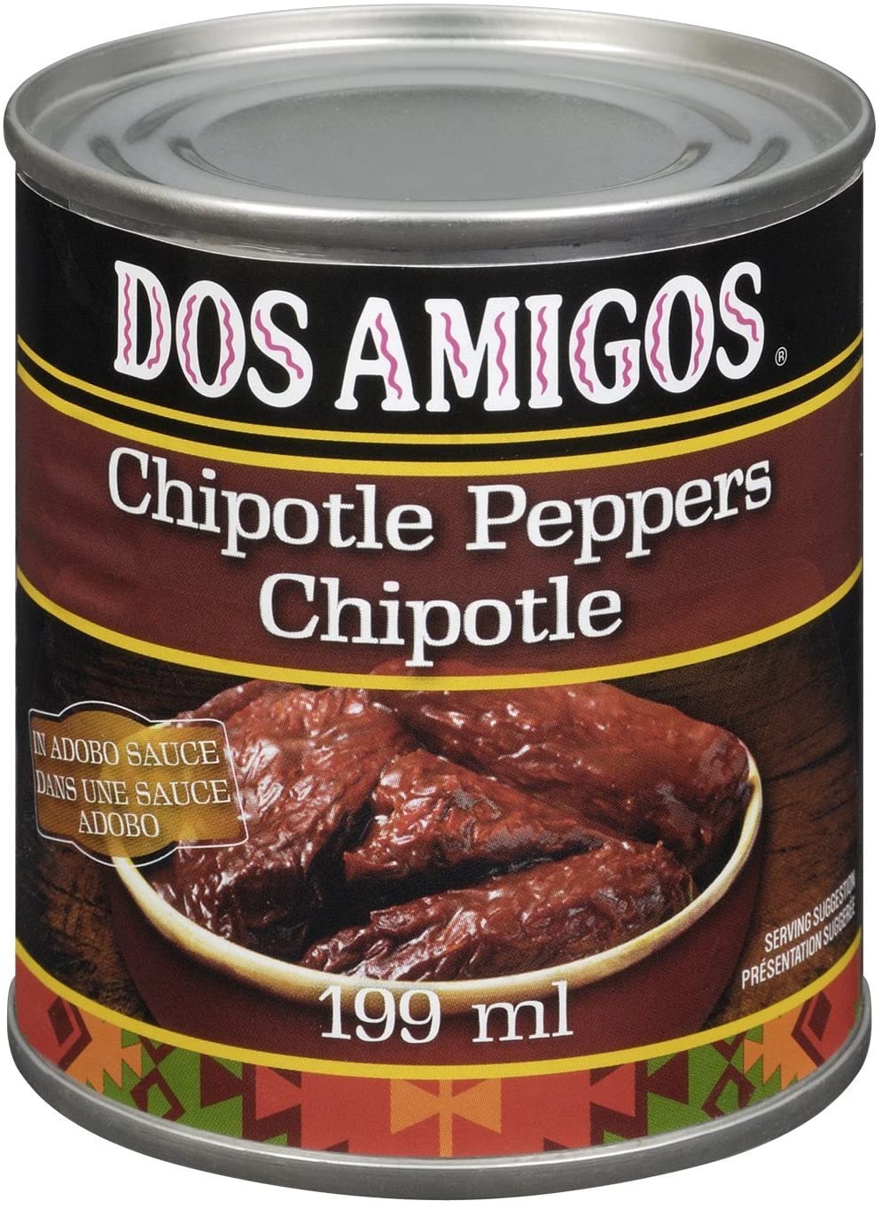 Dos Amigos Chipotle Peppers in Adobo 198ml
