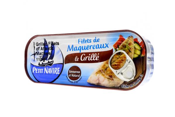 Petit Navire Grilled Mackerel Fillets 110g
