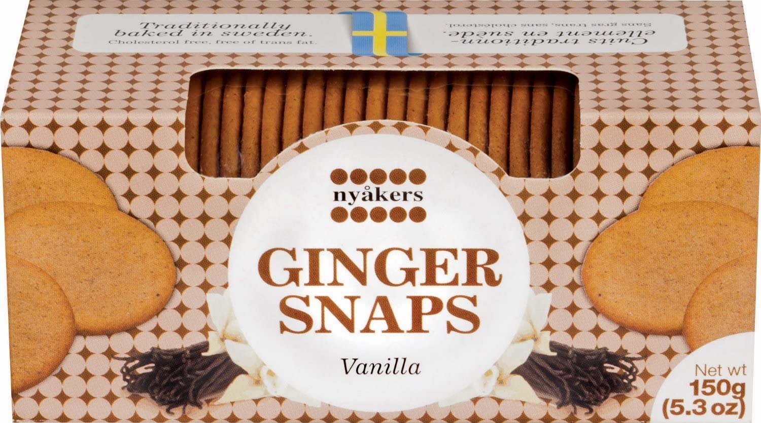 Nyakers Vanilla Ginger Snaps 150g