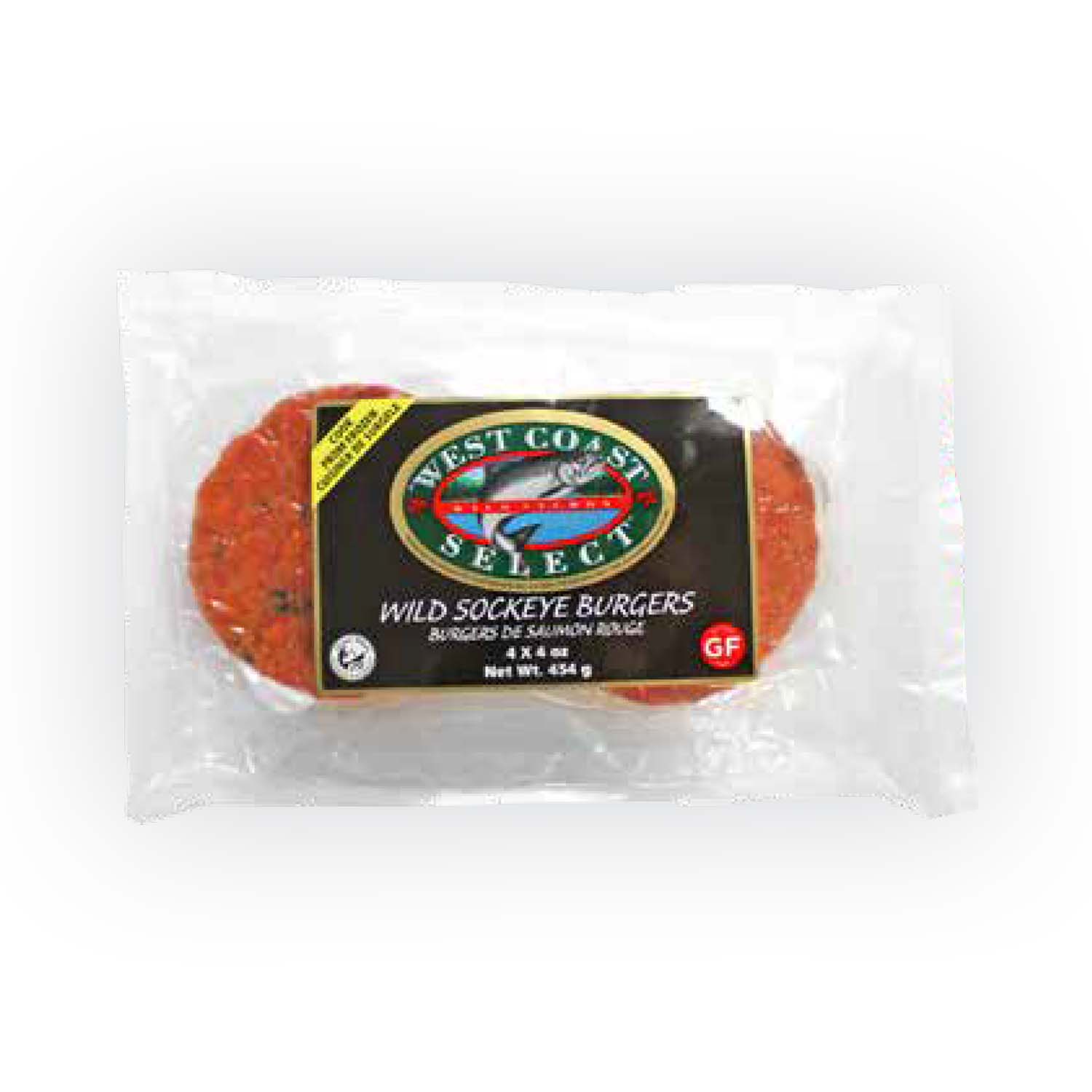 West Coast Select Wild Sockeye Burgers 4x4oz
