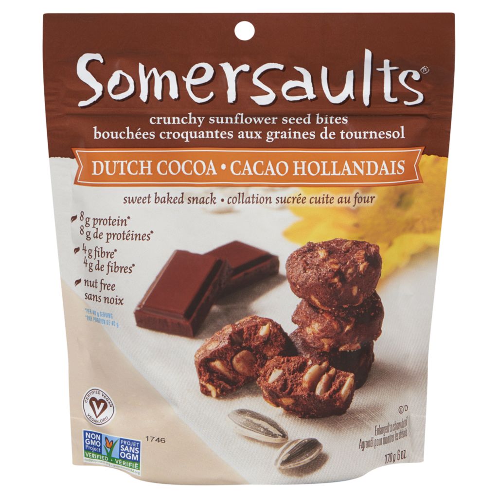Somersaults Dutch Cocoa sunflowewr seed Snacks 170g