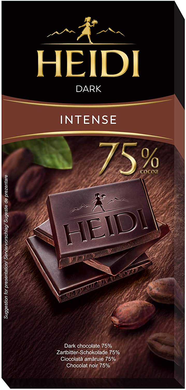 Heidi Intense 75% Dark Chocolate 80g