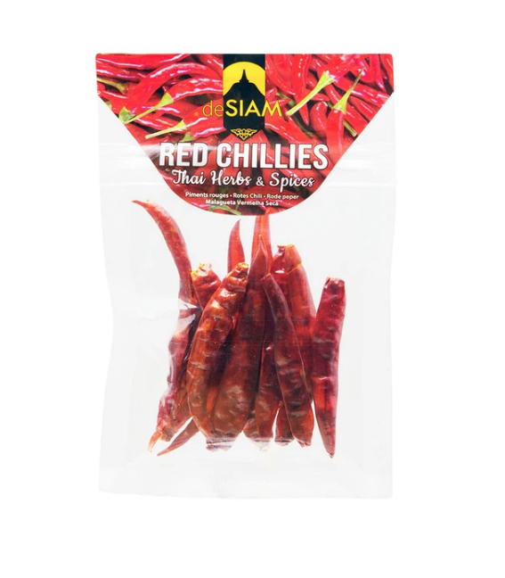 de Siam Dried Red Chillies 6g