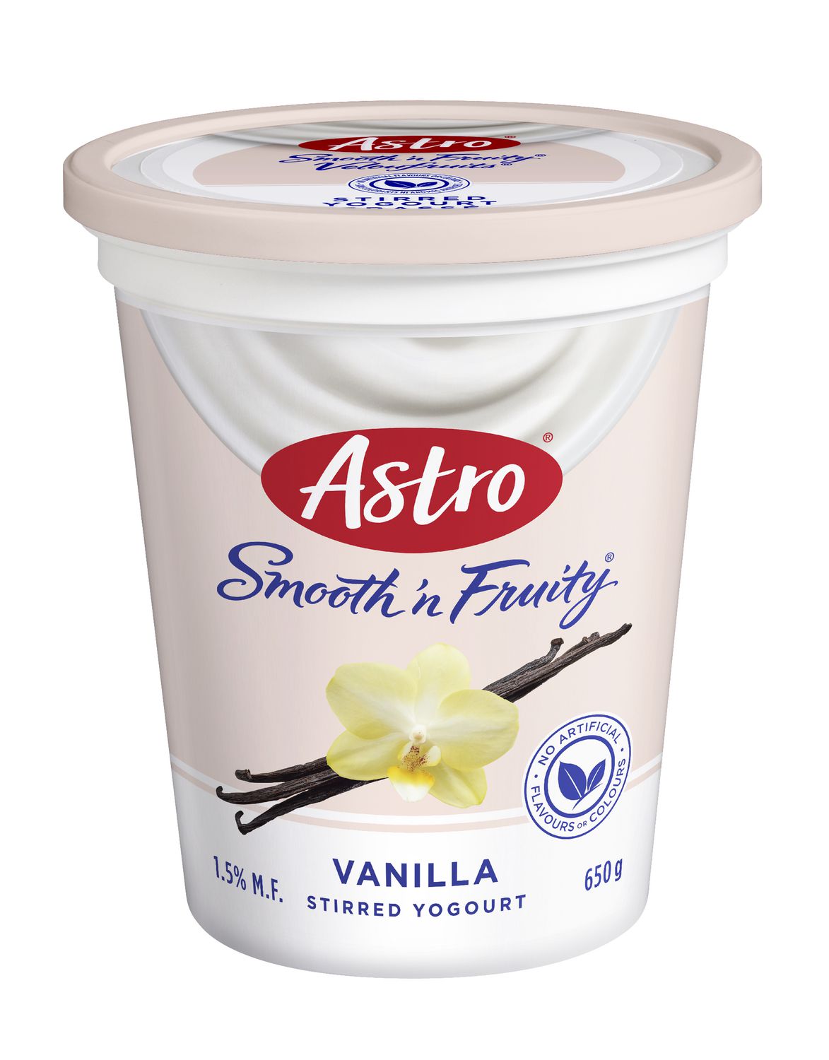 Astro Smooth 'n Fruity Vanilla Stirred Yogurt 650g