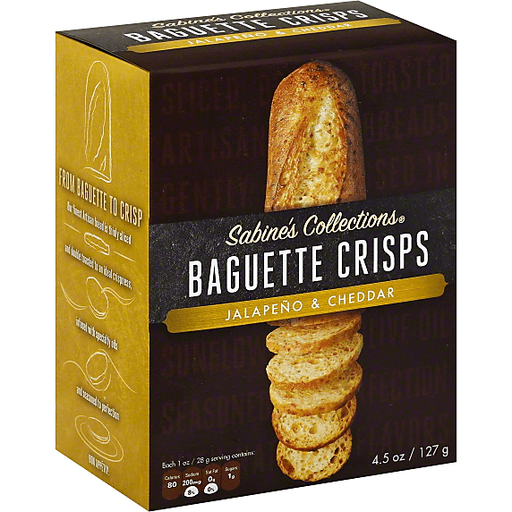 Sabine's Collections Jalapeno Cheddar Baguette Crisps 127g