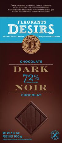 Flagrants Desirs 72% Dark Chocolate  100g