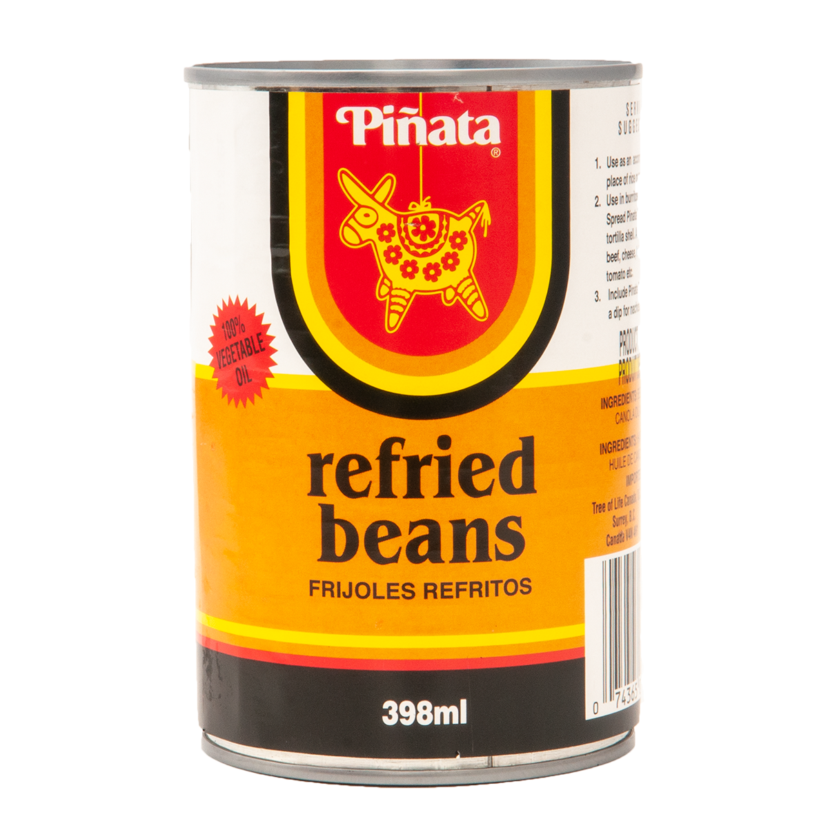 Pinata Refried Beans 398ml