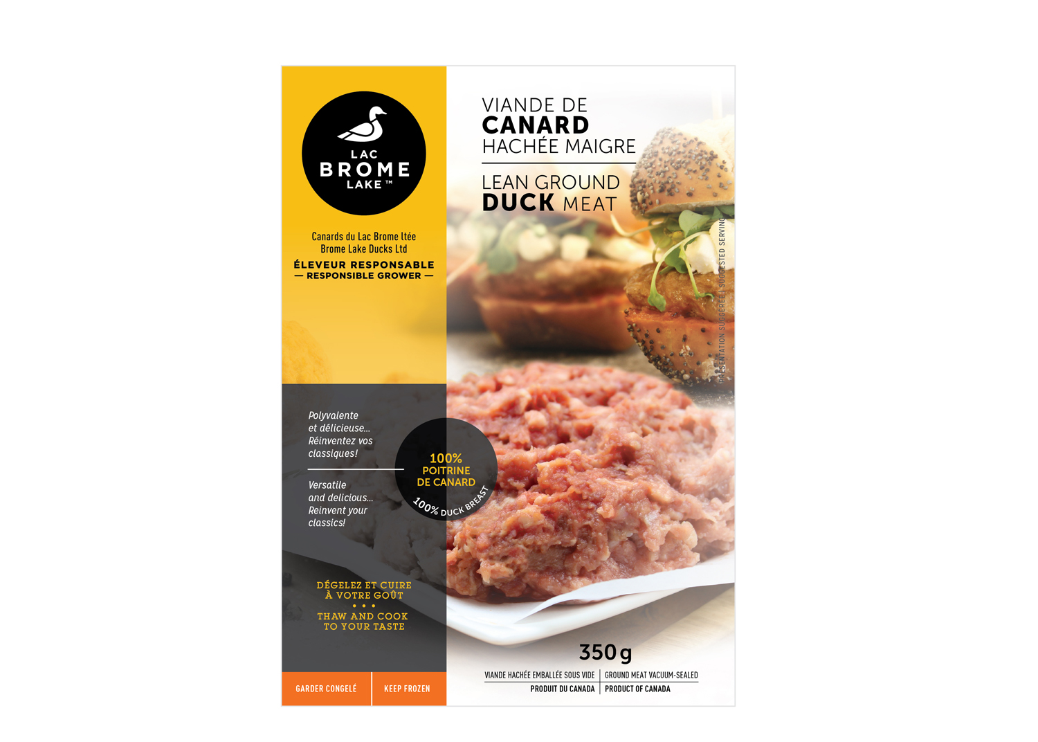 Brome Lake Ground Duck Meat 350g