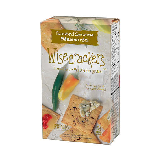 Wisecrackers Toasted Sesame Crackers 114g