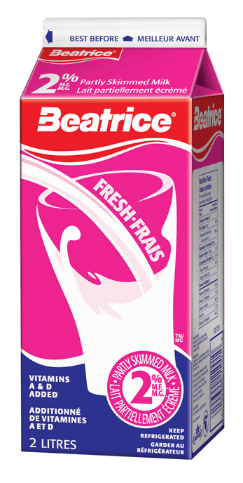 Beatrice 2% Milk 2L