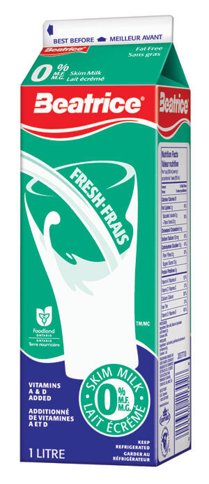 Beatice 0% M.F. Skim Milk 1L