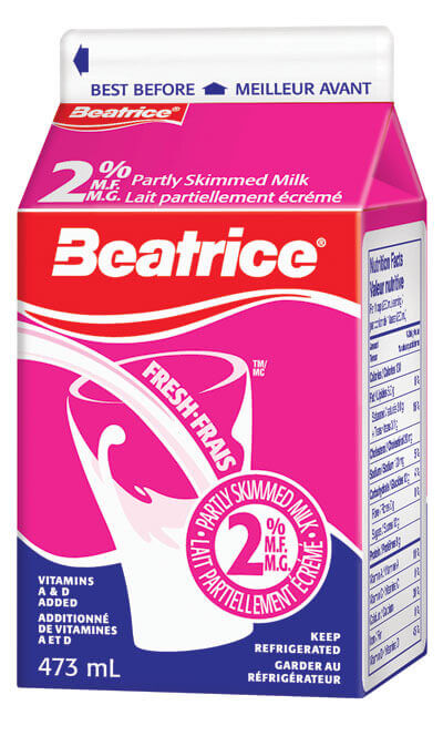 Beatrice 2% Milk 473ml