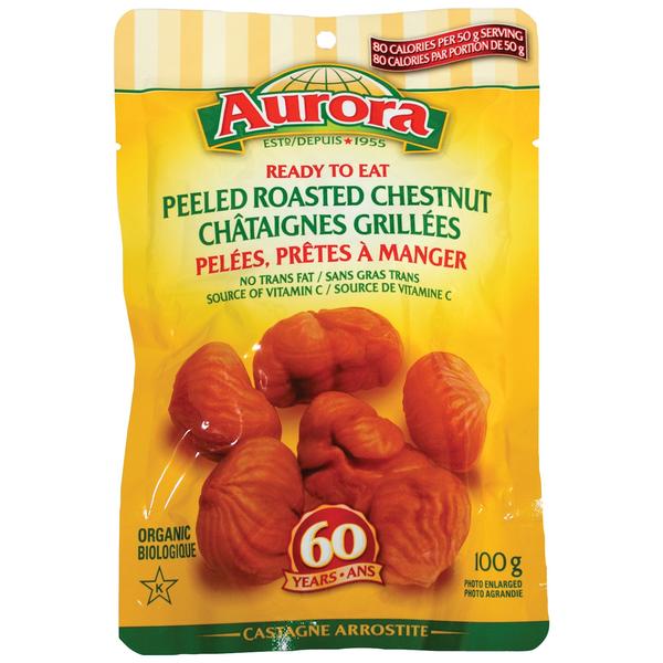 Aurora Roasted and Peeled Chestnuts 100g