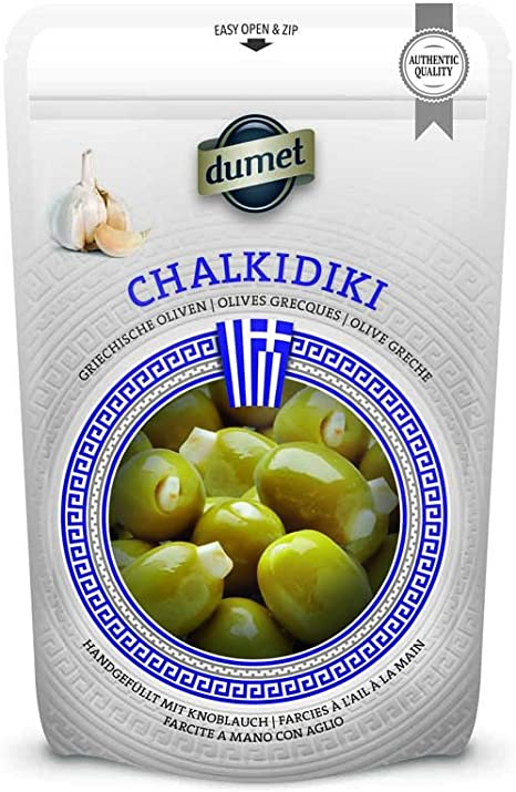 Dumet Chalkidiki Greek Olives with Almonds 375g