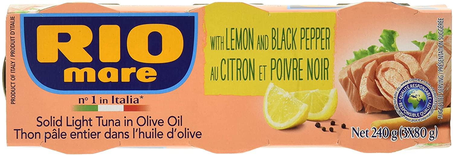 Rio Mare Tuna Limone & Pepper 3 x 80g