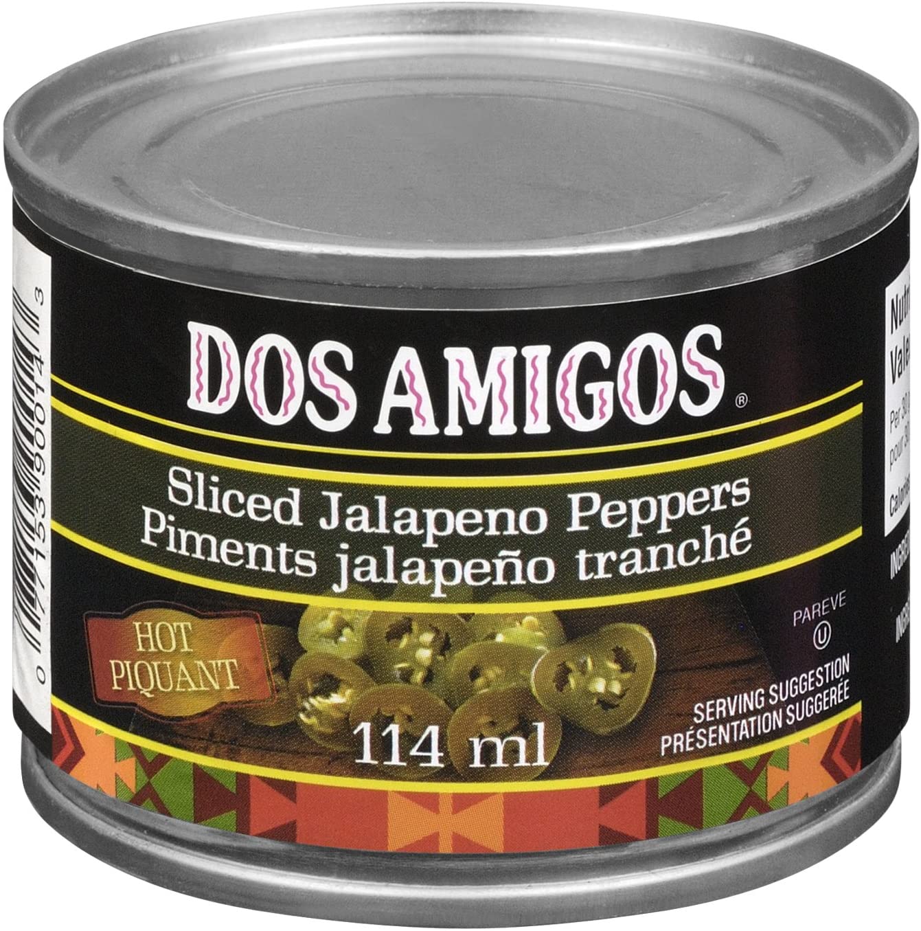 Dos Amigos Sliced Jalapeno Peppers 114ml