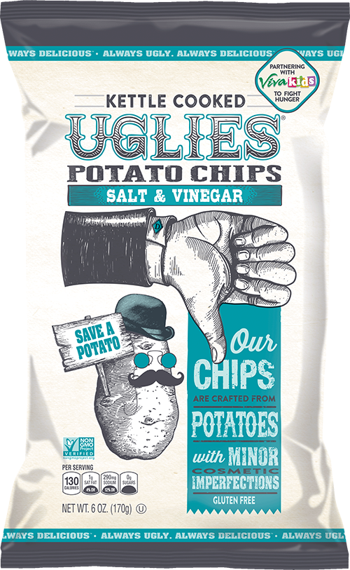 Uglies Salt & Vinegar Potato Chips 170g