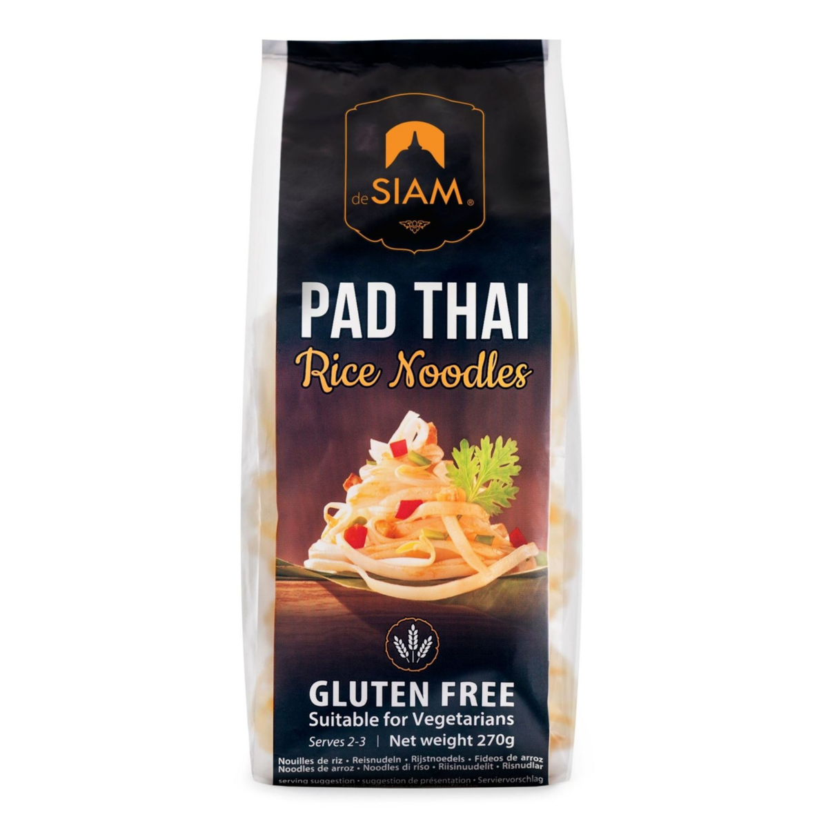 de Siam Pad Thai Noodles 270g