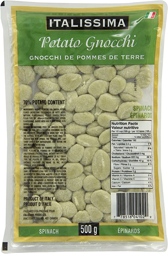 Italissima Spinach Gnocchi 500g
