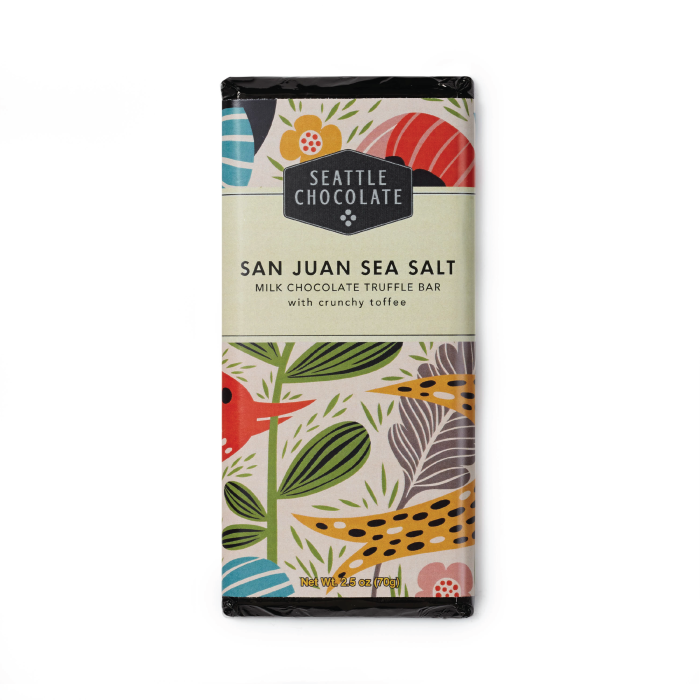 Seattle Chocolate San Juan Sea Salt Chocolate Bar 70g