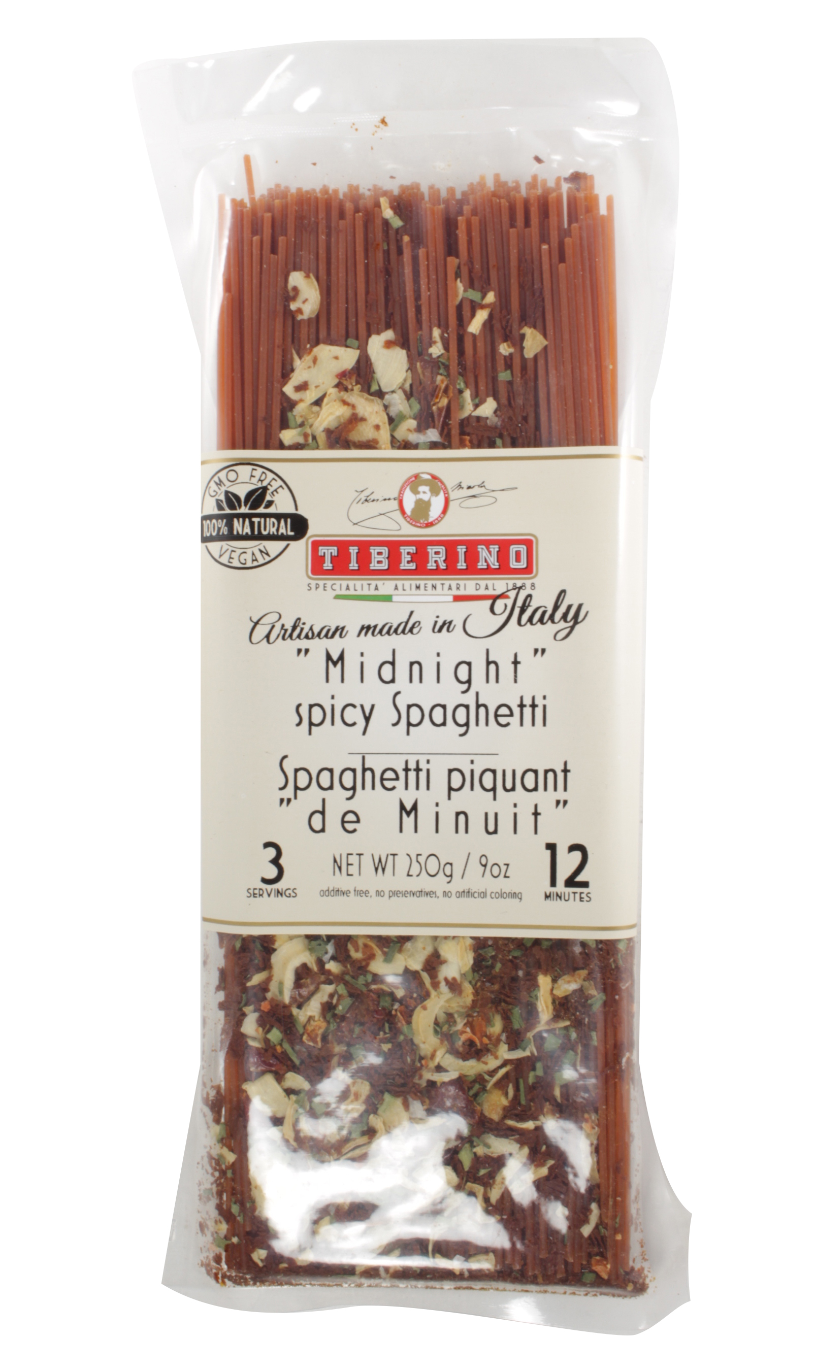 Tiberino "Midnight" Spicy Spaghetti 250g
