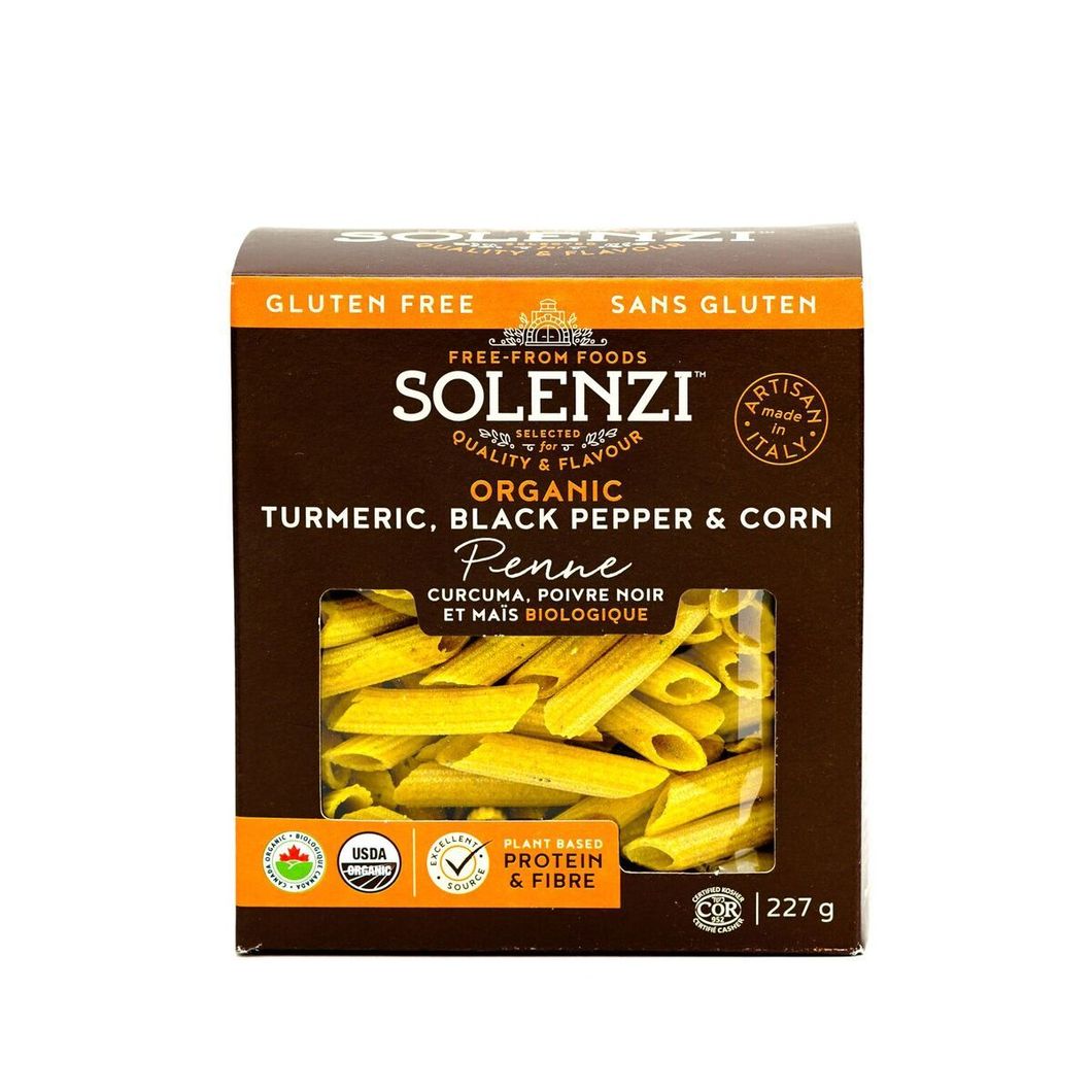 Solenzi Turmeric Black Pepper & Corn Penne 227g