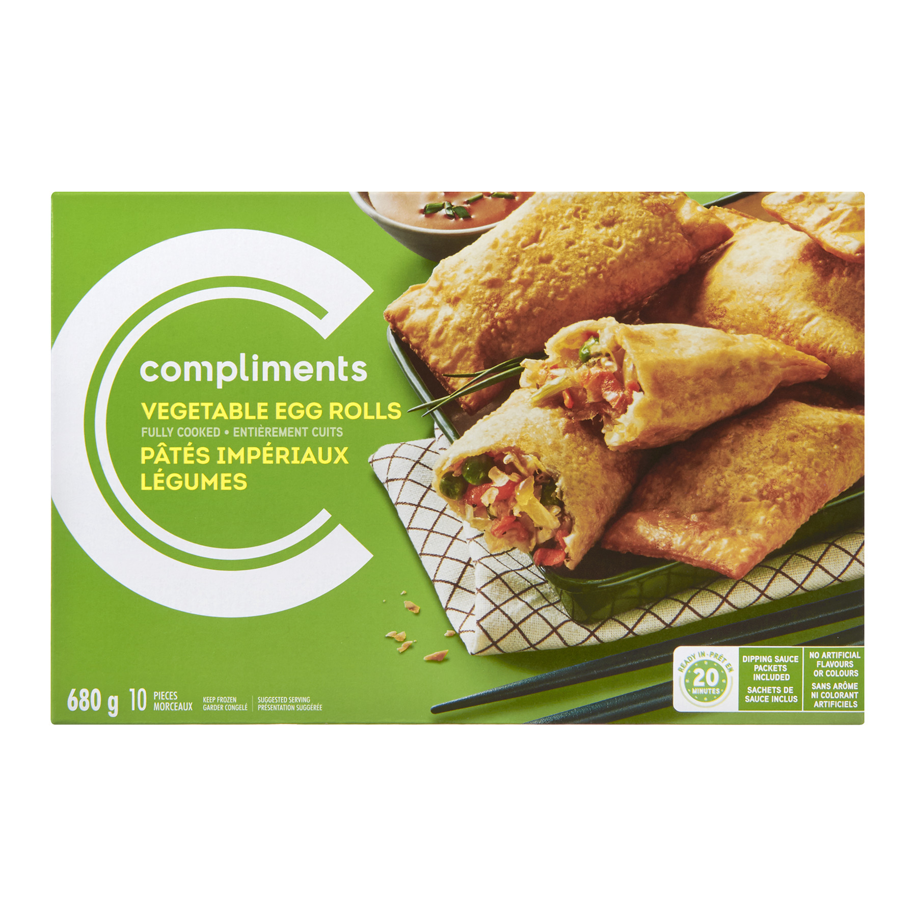 Compliments Vegetable Egg Rolls 680g