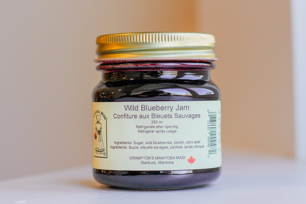 Crampton's Manitoba Maid Blueberry Jam 250ml