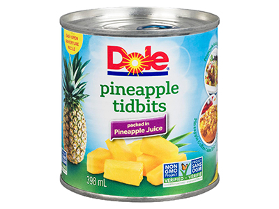 Dole Pineapple Tidbits 398ml