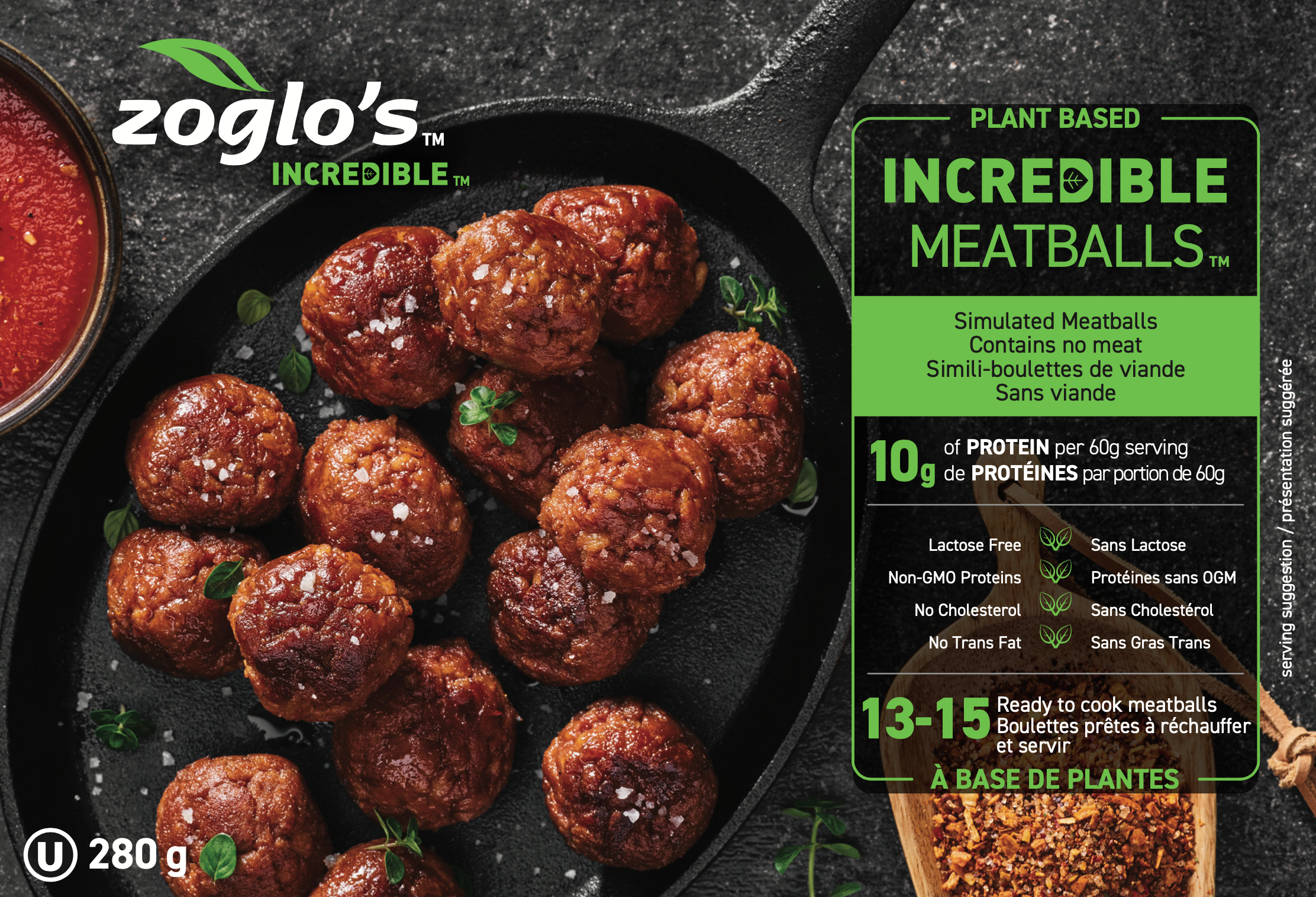 Zoglos Plant Based Incredible Meatballs 280g