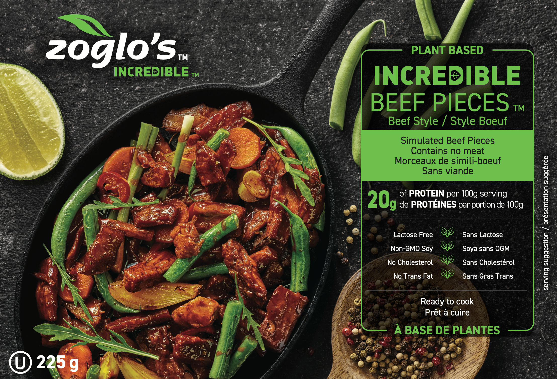 Zoglos Plant Based Incredible Beef Strips 225g