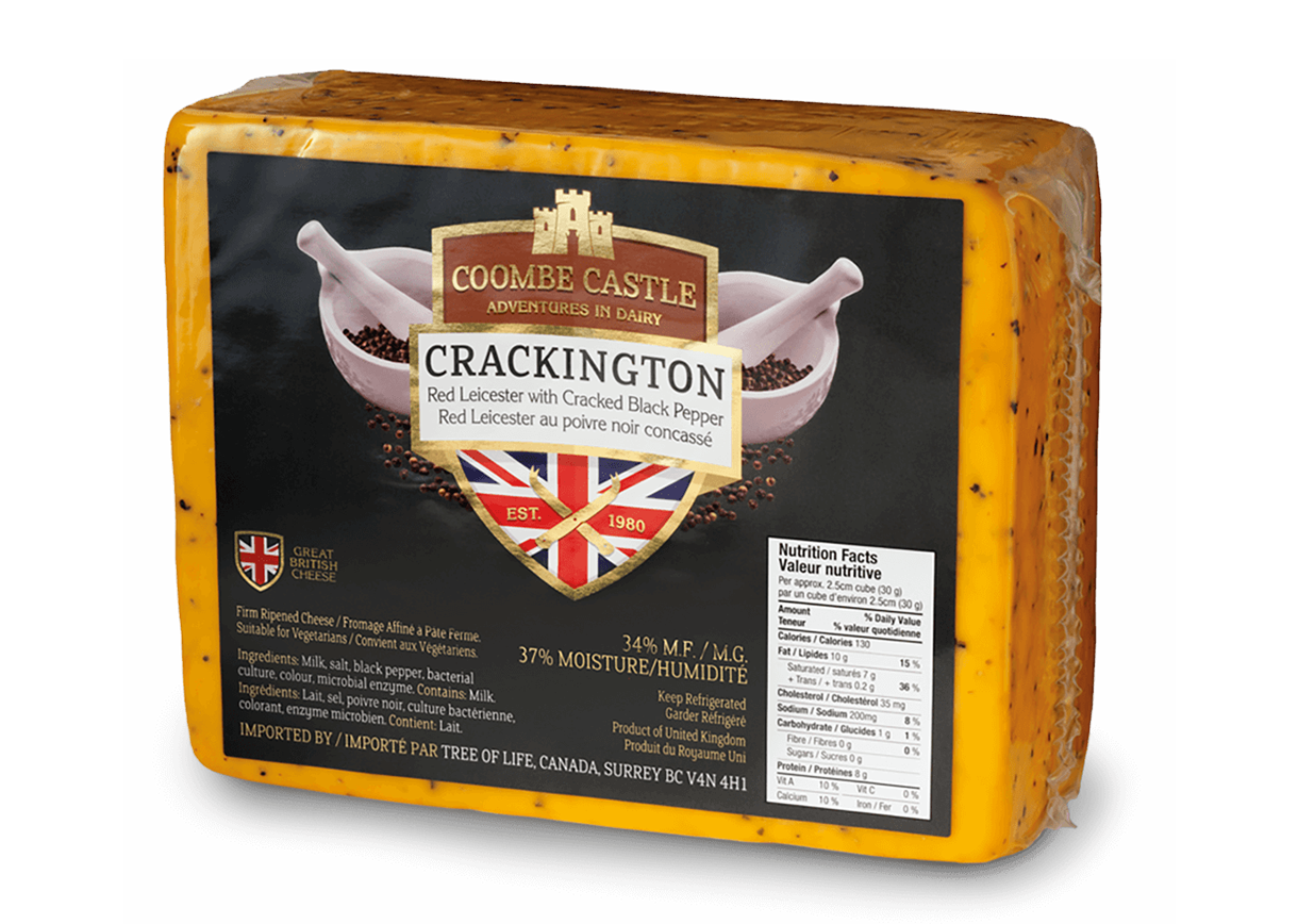 Crackington Red Leicester With Black Pepper