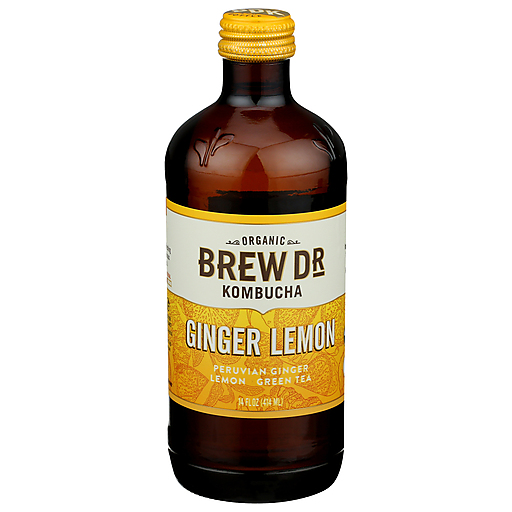 Brew Dr Ginger Lemon Kombucha 414ml