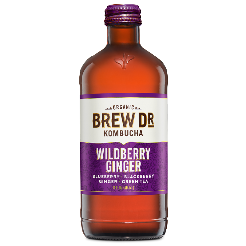 Brew Dr Wildberry Ginger Kombucha 414ml