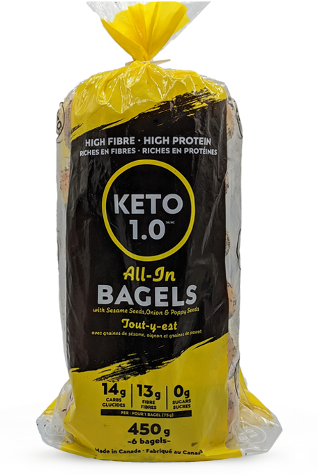 Keto 1.0 Sesame Seed Bagels 450g