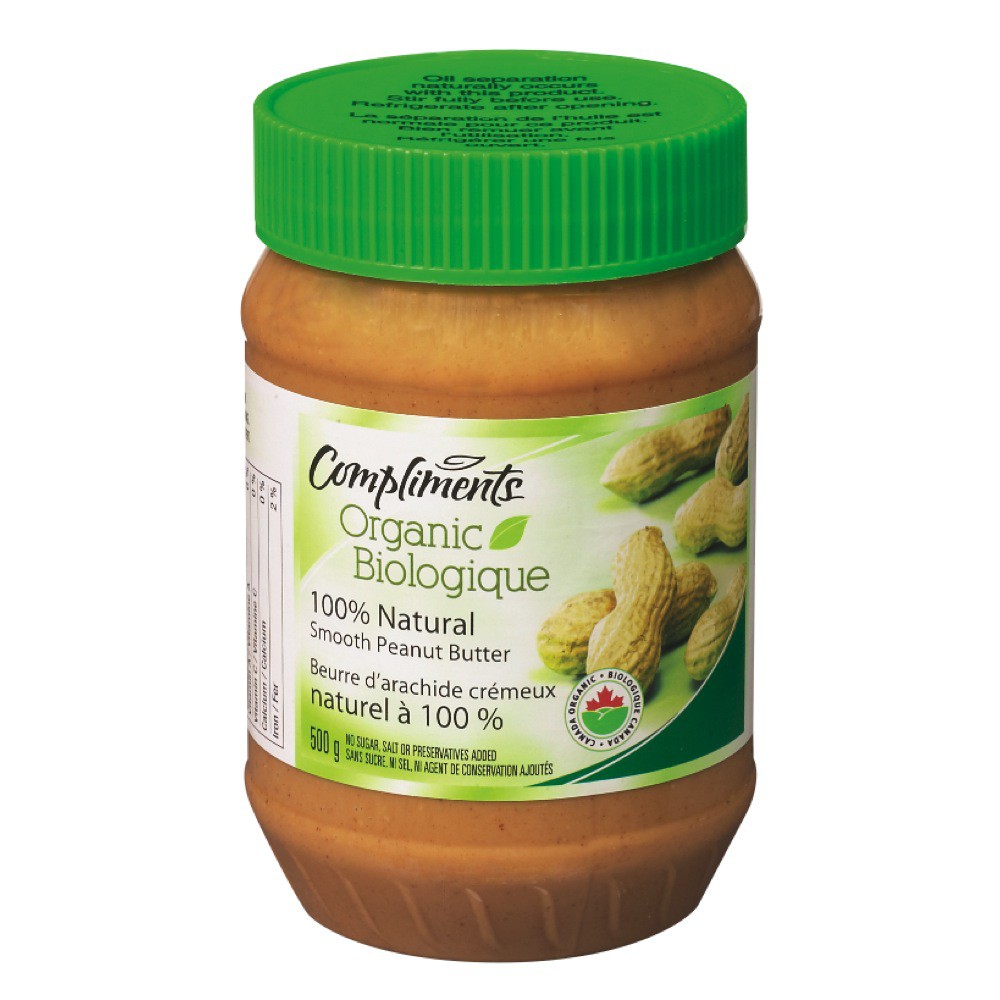 Compliments Natural Crunchy Peanut Butter 500G
