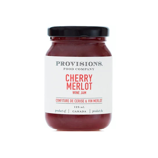 Provisions Cherry Merlot Wine Jam Ontario 125ml
